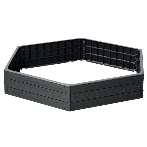 GRZĄDKA RABATKA OGRODOWA OBRZEŻE BASE WOOD 6 ELEMENTÓW ANTRACYT GRZĄDKA RABATKA OGRODOWA OBRZEŻE BASE WOOD 6 ELEMENTÓW ANTRACYT