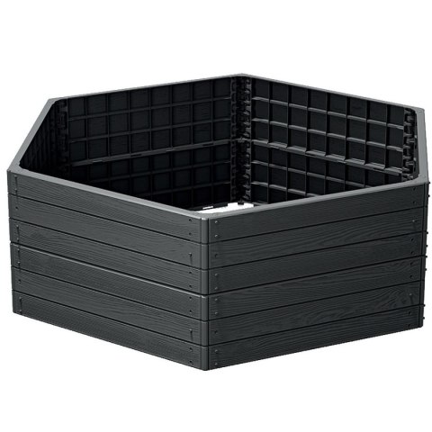 GRZĄDKA RABATKA OGRODOWA OBRZEŻE BASE WOOD 6 ELEMENTÓW ANTRACYT GRZĄDKA RABATKA OGRODOWA OBRZEŻE BASE WOOD 6 ELEMENTÓW ANTRACYT