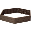 GRZĄDKA RABATKA OGRODOWA OBRZEŻE BASE WOOD 6 ELEMENTÓW RUSTYKALNA CEGŁA