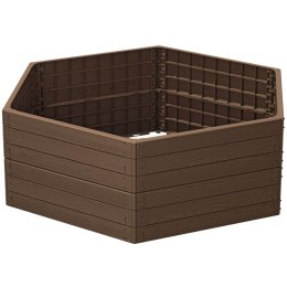 GRZĄDKA RABATKA OGRODOWA OBRZEŻE BASE WOOD 6 ELEMENTÓW RUSTYKALNA CEGŁA