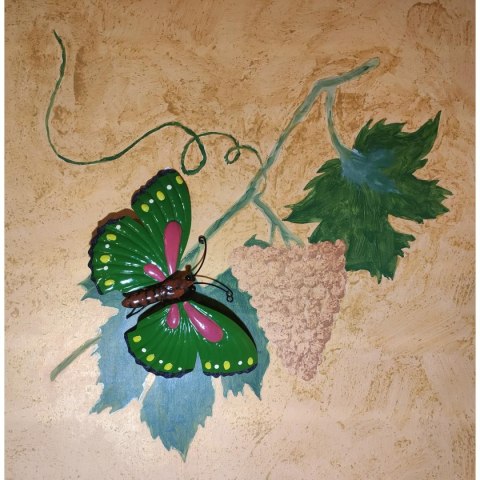 MOTYL DEKORACYJNY 26CM ZIELONY MOTYL DEKORACYJNY 26CM ZIELONY
