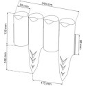 PALISADA OGRODOWA OBRZEŻE TRAWNIKOWE 250CM IPBO TERAKOTA