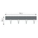 PALISADA OGRODOWA OBRZEŻE TRAWNIKOWE BORDER WIKLINA 390CM BRĄZ
