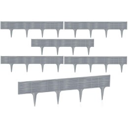 PALISADA OGRODOWA OBRZEŻE TRAWNIKOWE BORDER WIKLINA 390CM SZARY KAMIEŃ