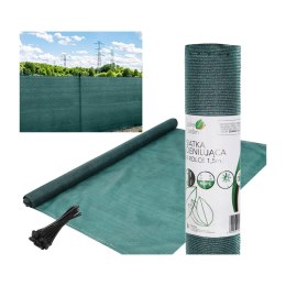 SIATKA CIENIUJĄCA 140G/M2 1.5X25M CIEMNO ZIELONA