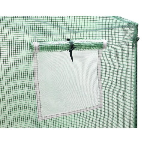 SZKLARNIA DO POMIDORÓW OGÓRKÓW 200x77x168-150CM PE ZIELONA SZKLARNIA DO POMIDORÓW OGÓRKÓW 200x77x168-150CM PE ZIELONA