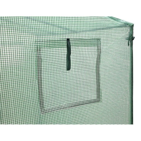 SZKLARNIA DO POMIDORÓW OGÓRKÓW 200x77x168-150CM PE ZIELONA SZKLARNIA DO POMIDORÓW OGÓRKÓW 200x77x168-150CM PE ZIELONA