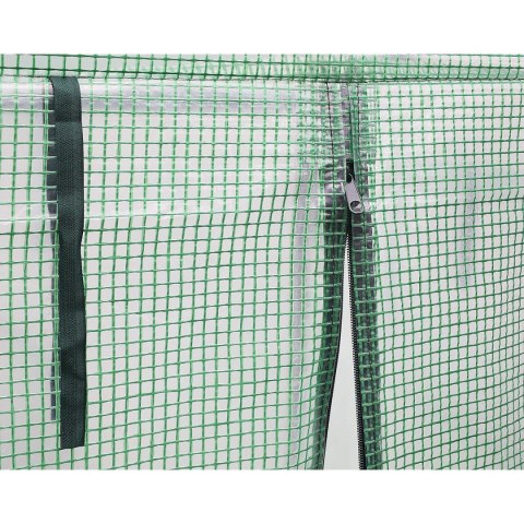 SZKLARNIA DO POMIDORÓW OGÓRKÓW 200x77x168-150CM PE ZIELONA SZKLARNIA DO POMIDORÓW OGÓRKÓW 200x77x168-150CM PE ZIELONA