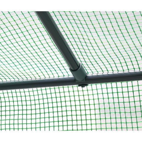SZKLARNIA DO POMIDORÓW OGÓRKÓW 200x77x168-150CM PE ZIELONA SZKLARNIA DO POMIDORÓW OGÓRKÓW 200x77x168-150CM PE ZIELONA