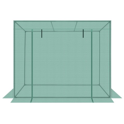 SZKLARNIA DO POMIDORÓW OGÓRKÓW 200x77x168-150CM PE ZIELONA SZKLARNIA DO POMIDORÓW OGÓRKÓW 200x77x168-150CM PE ZIELONA