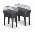 SZKLARNIA STOJĄCA ROZSADNIK RESPANA SET ECOLINE 59,6x36,8x75,3CM ANTRACYT