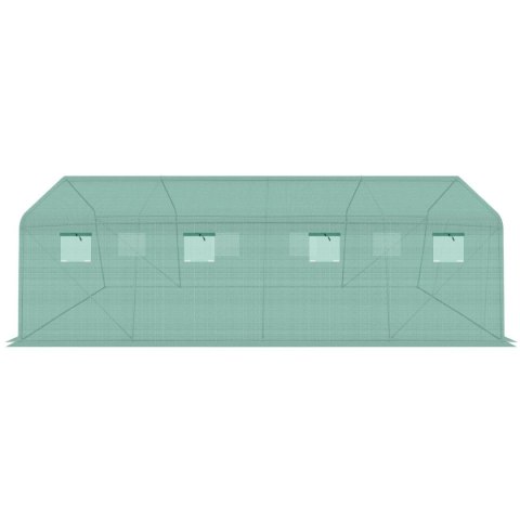 SZKLARNIA TUNEL OGRODOWY 300x600x200CM PE KONSTRUKCJA STAL ZIELONY SZKLARNIA TUNEL OGRODOWY 300x600x200CM PE KONSTRUKCJA STAL ZIELONY