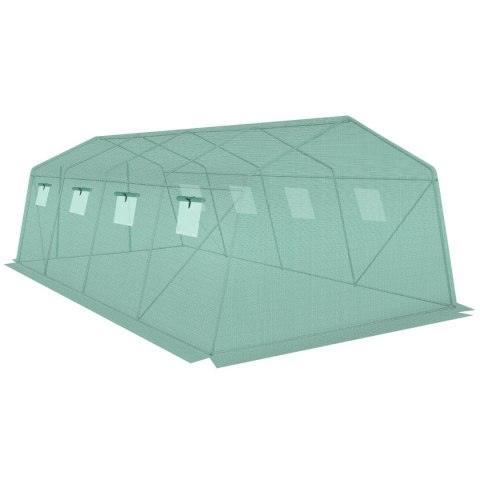 SZKLARNIA TUNEL OGRODOWY 300x600x200CM PE KONSTRUKCJA STAL ZIELONY SZKLARNIA TUNEL OGRODOWY 300x600x200CM PE KONSTRUKCJA STAL ZIELONY