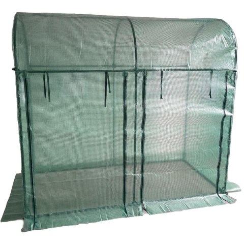 SZKLARNIA TUNEL OGRODOWY DWA WEJŚCIA DO POMIDORÓW I OGÓRKÓW 200x100x180CM ZIELONY SZKLARNIA TUNEL OGRODOWY DWA WEJŚCIA DO POMIDORÓW I OGÓRKÓW 200x100x180CM ZIELONY