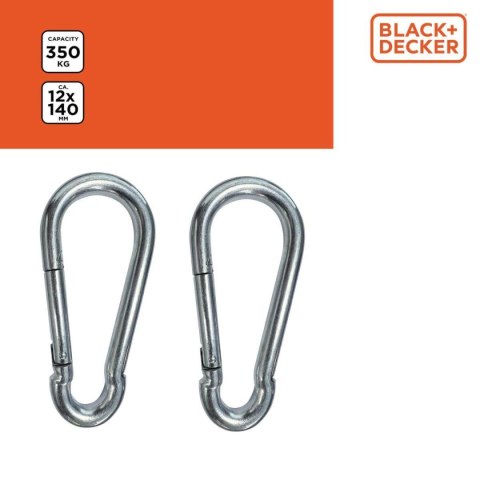 KARABIŃCZYK STALOWY 2SZT BLACK + DECKER KARABIŃCZYK STALOWY 2SZT BLACK + DECKER