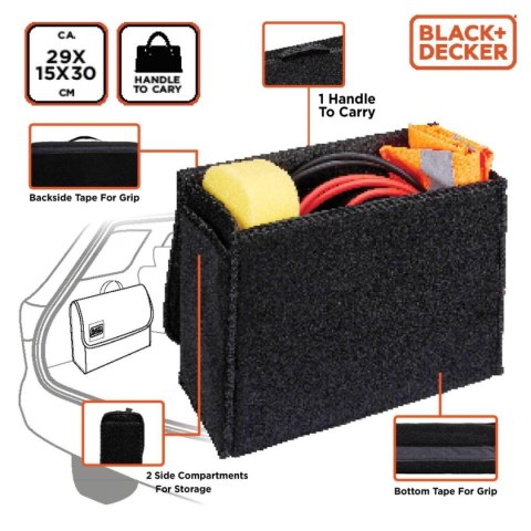 ORGANIZER SCHOWEK TORBA SAMOCHODOWA 29X15X30cm BLACK + DECKER ORGANIZER SCHOWEK TORBA SAMOCHODOWA 29X15X30cm BLACK + DECKER