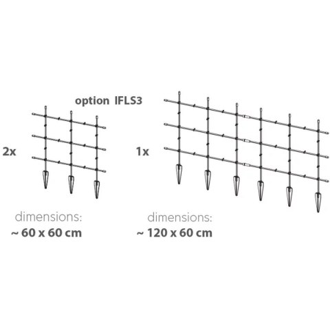 PODPORA DO ROŚLIN FLOO SUPPORTS 60x120CM ZIELONY LEŚNY PODPORA DO ROŚLIN FLOO SUPPORTS 60x120CM ZIELONY LEŚNY