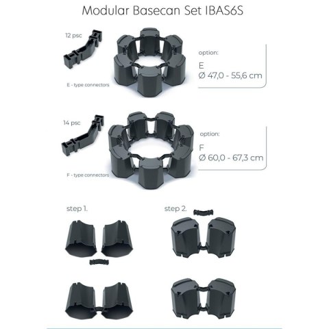 PODSTAWA DO ZBIORNIKA NA WODĘ DESZCZÓWKĘ MODULAR 6 BASECAN ANTRACYT PODSTAWA DO ZBIORNIKA NA WODĘ DESZCZÓWKĘ MODULAR 6 BASECAN ANTRACYT