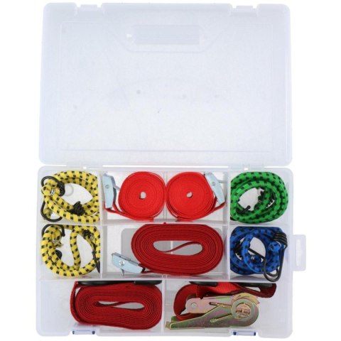 TAŚMY GUMY DO MOCOWANIA BAGAŻU HAKI 8SZT DUNLOP BOX TAŚMY GUMY DO MOCOWANIA BAGAŻU HAKI 8SZT DUNLOP BOX