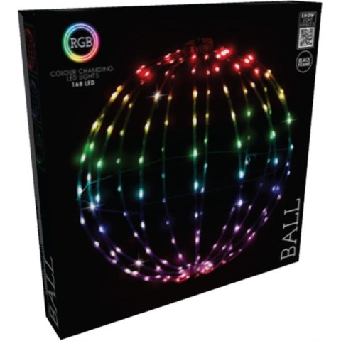 KULA DEKORACYJNA WISZĄCA 168LED RGB 40CM KULA DEKORACYJNA WISZĄCA 168LED RGB 40CM