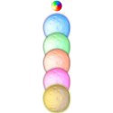 LAMPKA DEKORACYJNA KSIĘŻYC ŚR 11,5CM RGB