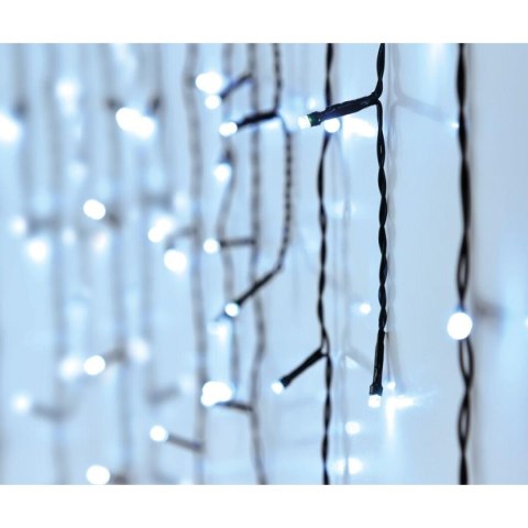 LAMPKI CHOINKOWE KURTYNA ŚWIETLNA ZEW 360 LED STEROWNIK TIMER ZIMNY BIAŁY KABEL TRANSPARENTNY LAMPKI CHOINKOWE KURTYNA ŚWIETLNA ZEW 360 LED STEROWNIK TIMER ZIMNY BIAŁY KABEL TRANSPARENTNY