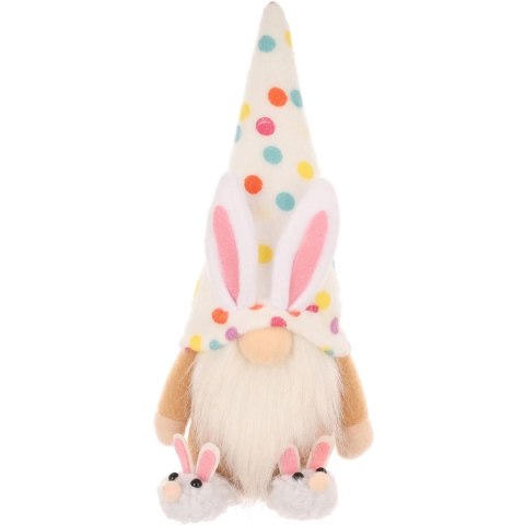 SKRZAT GNOM ZAJĄCZEK 25CM W GROSZKI BOY DEKORACJA WIOSENNA SKRZAT GNOM ZAJĄCZEK 25CM W GROSZKI BOY DEKORACJA WIOSENNA
