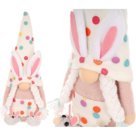 SKRZAT GNOM ZAJĄCZEK 25CM W GROSZKI GIRL DEKORACJA WIOSENNA SKRZAT GNOM ZAJĄCZEK 25CM W GROSZKI GIRL DEKORACJA WIOSENNA