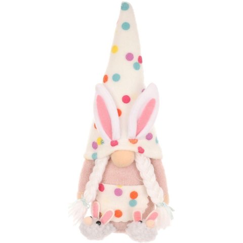 SKRZAT GNOM ZAJĄCZEK 25CM W GROSZKI GIRL DEKORACJA WIOSENNA SKRZAT GNOM ZAJĄCZEK 25CM W GROSZKI GIRL DEKORACJA WIOSENNA