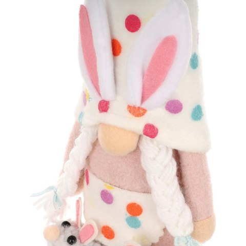 SKRZAT GNOM ZAJĄCZEK 25CM W GROSZKI GIRL DEKORACJA WIOSENNA SKRZAT GNOM ZAJĄCZEK 25CM W GROSZKI GIRL DEKORACJA WIOSENNA