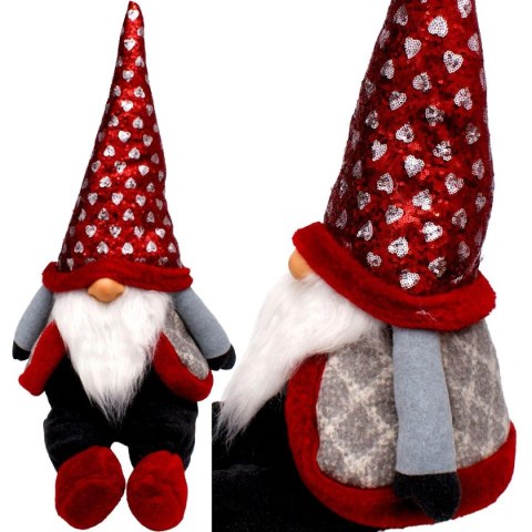 SKRZAT MIKOŁAJ ŚWIĄTECZNY SIEDZĄCY 92CM SKRZAT MIKOŁAJ ŚWIĄTECZNY SIEDZĄCY 92CM