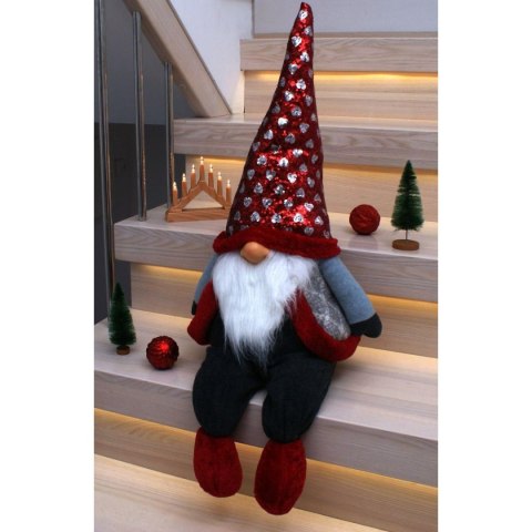 SKRZAT MIKOŁAJ ŚWIĄTECZNY SIEDZĄCY 92CM SKRZAT MIKOŁAJ ŚWIĄTECZNY SIEDZĄCY 92CM