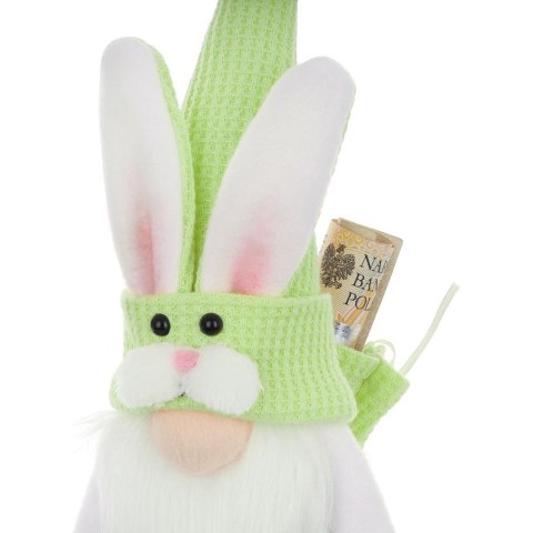 SKRZAT ZAJĄCZEK ZIELONY 20CM Z WORKIEM NA PREZENT DEKORACJA WIOSENNA SKRZAT ZAJĄCZEK ZIELONY 20CM Z WORKIEM NA PREZENT DEKORACJA WIOSENNA