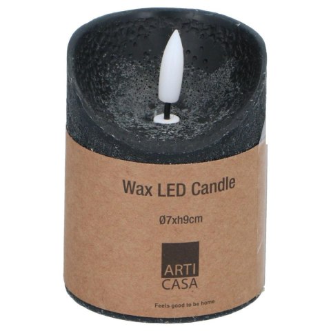 ŚWIECA DEKORACYJNA 70x90MM LED WOSK BLACK ŚWIECA DEKORACYJNA 70x90MM LED WOSK BLACK