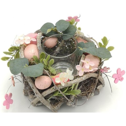 ŚWIECZNIK DEKORACYJNY RÓŻOWY 16CM NA TEA LIGHT ŚWIECZNIK DEKORACYJNY RÓŻOWY 16CM NA TEA LIGHT