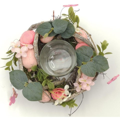ŚWIECZNIK DEKORACYJNY RÓŻOWY 16CM NA TEA LIGHT ŚWIECZNIK DEKORACYJNY RÓŻOWY 16CM NA TEA LIGHT