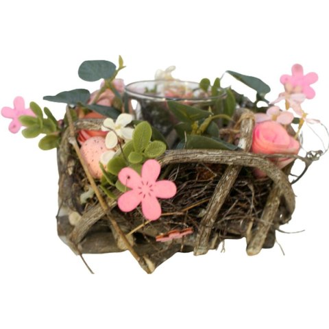 ŚWIECZNIK DEKORACYJNY RÓŻOWY 16CM NA TEA LIGHT ŚWIECZNIK DEKORACYJNY RÓŻOWY 16CM NA TEA LIGHT