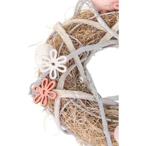 WIANEK STROIK DEKORACYJNY SZARY ŚREDNICA 24CM WIANEK STROIK DEKORACYJNY SZARY ŚREDNICA 24CM
