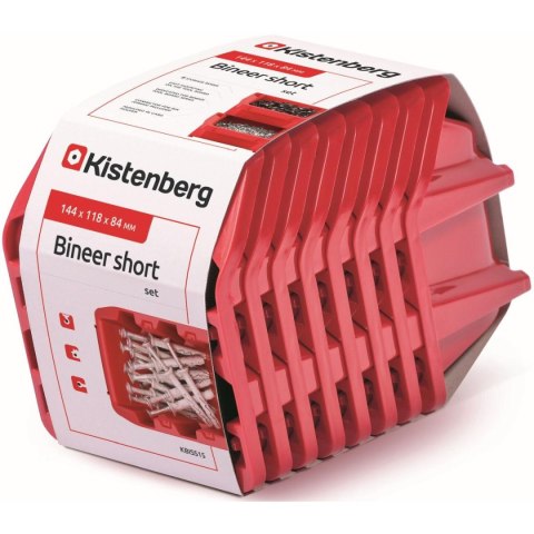 ZESTAW POJEMNIKÓW KUWET WARSZTATOWYCH BINEER SHORT 8SZT CZERWONY KISTENBERG ZESTAW POJEMNIKÓW KUWET WARSZTATOWYCH BINEER SHORT 8SZT CZERWONY KISTENBERG