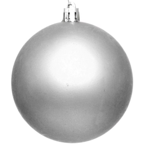 BOMBKA DEKORACYJNA PLASTIKOWA BEZPIECZNA 6SZT ŚR 80MM SREBRNY BOMBKA DEKORACYJNA PLASTIKOWA BEZPIECZNA 6SZT ŚR 80MM SREBRNY
