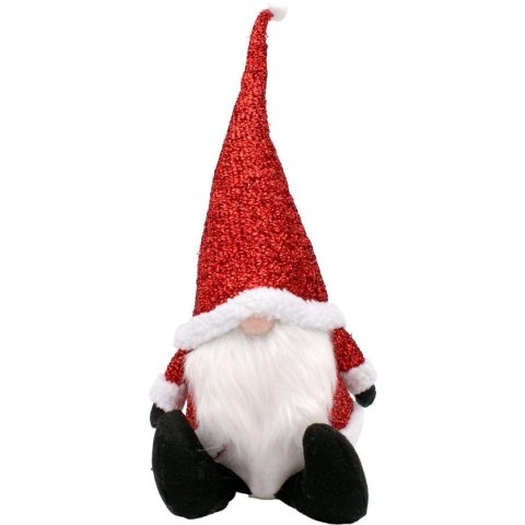 BROKATOWY SKRZAT GNOM DEKORACYJNY 50CM CZERWONY BROKATOWY SKRZAT GNOM DEKORACYJNY 50CM CZERWONY