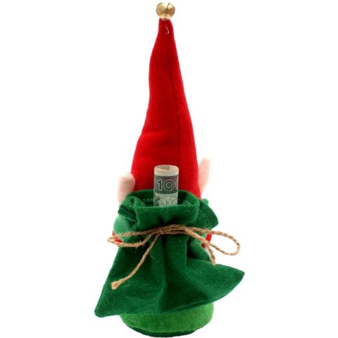 ELF DEKORACYJNY 28CM Z WORKIEM NA PREZENT ELF DEKORACYJNY 28CM Z WORKIEM NA PREZENT