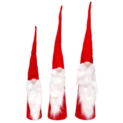 SET CZERWONYCH MIKOŁAJÓW DEKORACYJNYCH 60,70, 80CM SET CZERWONYCH MIKOŁAJÓW DEKORACYJNYCH 60,70, 80CM