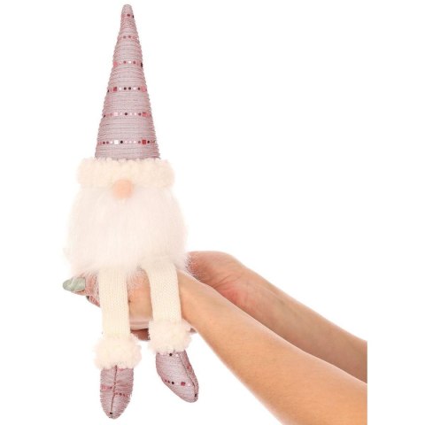 SKRZAT DEKORACYJNY SHINY SANTA 38+20CM RÓŻOWY SKRZAT DEKORACYJNY SHINY SANTA 38+20CM RÓŻOWY