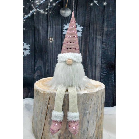 SKRZAT DEKORACYJNY SHINY SANTA 38+20CM RÓŻOWY SKRZAT DEKORACYJNY SHINY SANTA 38+20CM RÓŻOWY