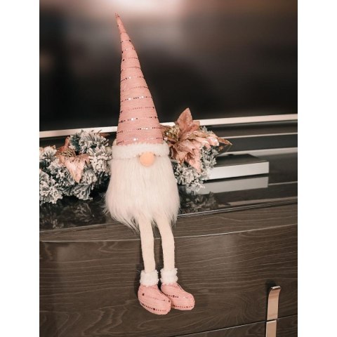 SKRZAT DEKORACYJNY SHINY SANTA 38+20CM RÓŻOWY SKRZAT DEKORACYJNY SHINY SANTA 38+20CM RÓŻOWY