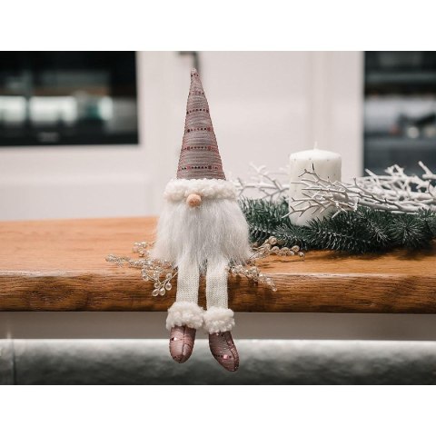 SKRZAT DEKORACYJNY SHINY SANTA 38+20CM RÓŻOWY SKRZAT DEKORACYJNY SHINY SANTA 38+20CM RÓŻOWY