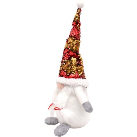 SKRZAT GNOM DEKORACYJNY Z MAGICZNYMI CEKINAM 35CM BIAŁY SKRZAT GNOM DEKORACYJNY Z MAGICZNYMI CEKINAM 35CM BIAŁY