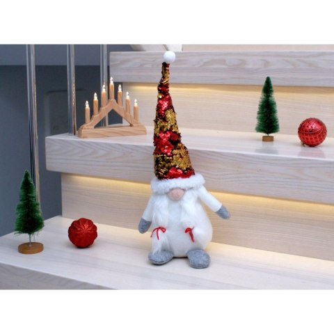 SKRZAT GNOM DEKORACYJNY Z MAGICZNYMI CEKINAM 35CM BIAŁY SKRZAT GNOM DEKORACYJNY Z MAGICZNYMI CEKINAM 35CM BIAŁY