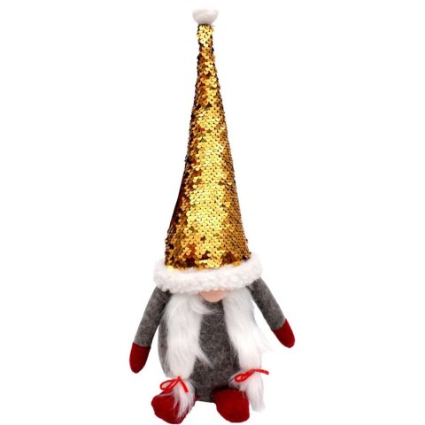 SKRZAT GNOM DEKORACYJNY Z MAGICZNYMI CEKINAMI 35CM SZARY SKRZAT GNOM DEKORACYJNY Z MAGICZNYMI CEKINAMI 35CM SZARY